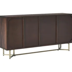 Credenza Con Ante In Legno Massiccio A Spina Di Pesce Luca