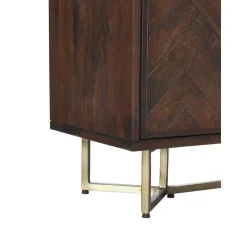 Credenza Con Ante In Legno Massiccio A Spina Di Pesce Luca