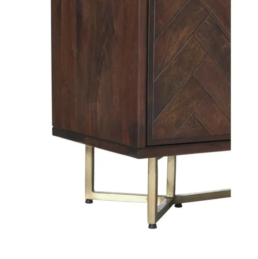 Credenza Con Ante In Legno Massiccio A Spina Di Pesce Luca