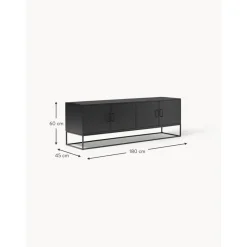 Credenza In Legno Di Mango Massiccio Con Ante Lyle