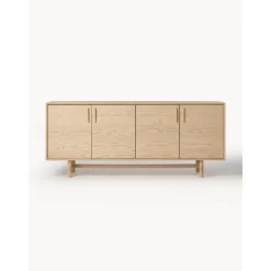 Credenza In Legno Di Quercia Con Ante Diana