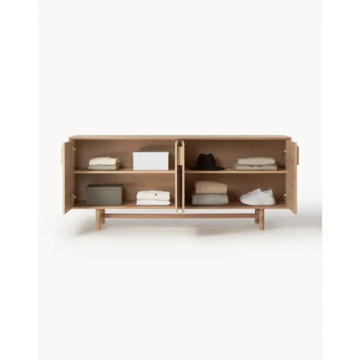 Credenza In Legno Di Quercia Con Ante Diana