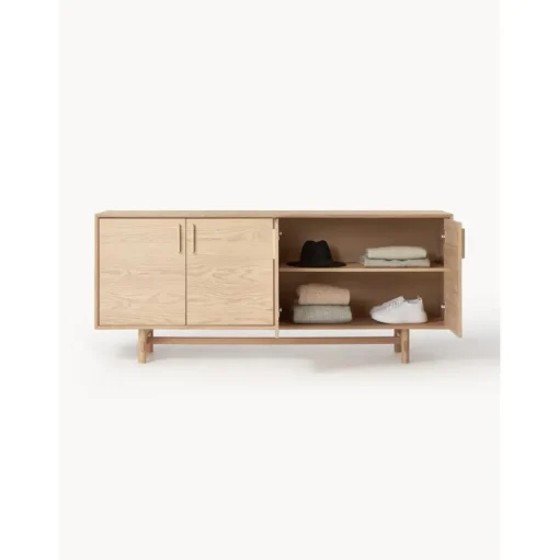 Credenza In Legno Di Quercia Con Ante Diana