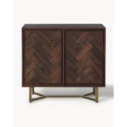 Credenza In Legno Massiccio Con Motivo Spina Di Pesce Luca