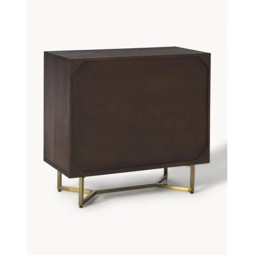 Credenza In Legno Massiccio Con Motivo Spina Di Pesce Luca