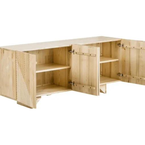 Credenza In Legno Massiccio Con Ante Louis