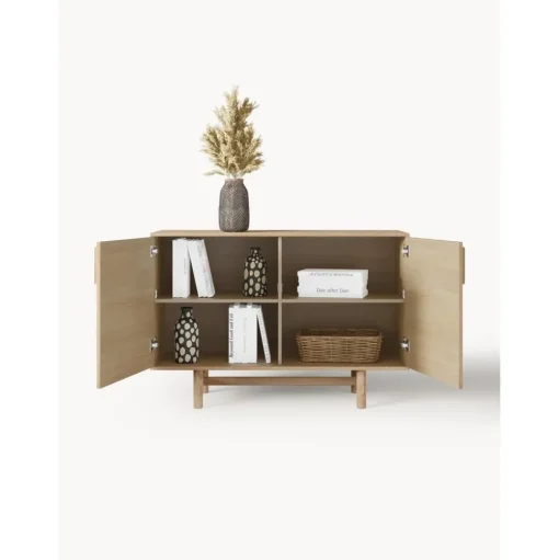 Credenza Piccola In Legno Di Quercia Con Ante Diana