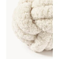 Cuscino Annodato In Tessuto Teddy Twist