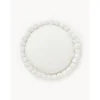 Cuscino Arredo Imbottito Bianco Con Pompon Deva