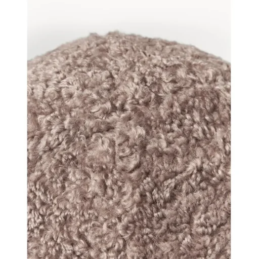 Cuscino Decorativo Rotondo In Tessuto Teddy Dotty