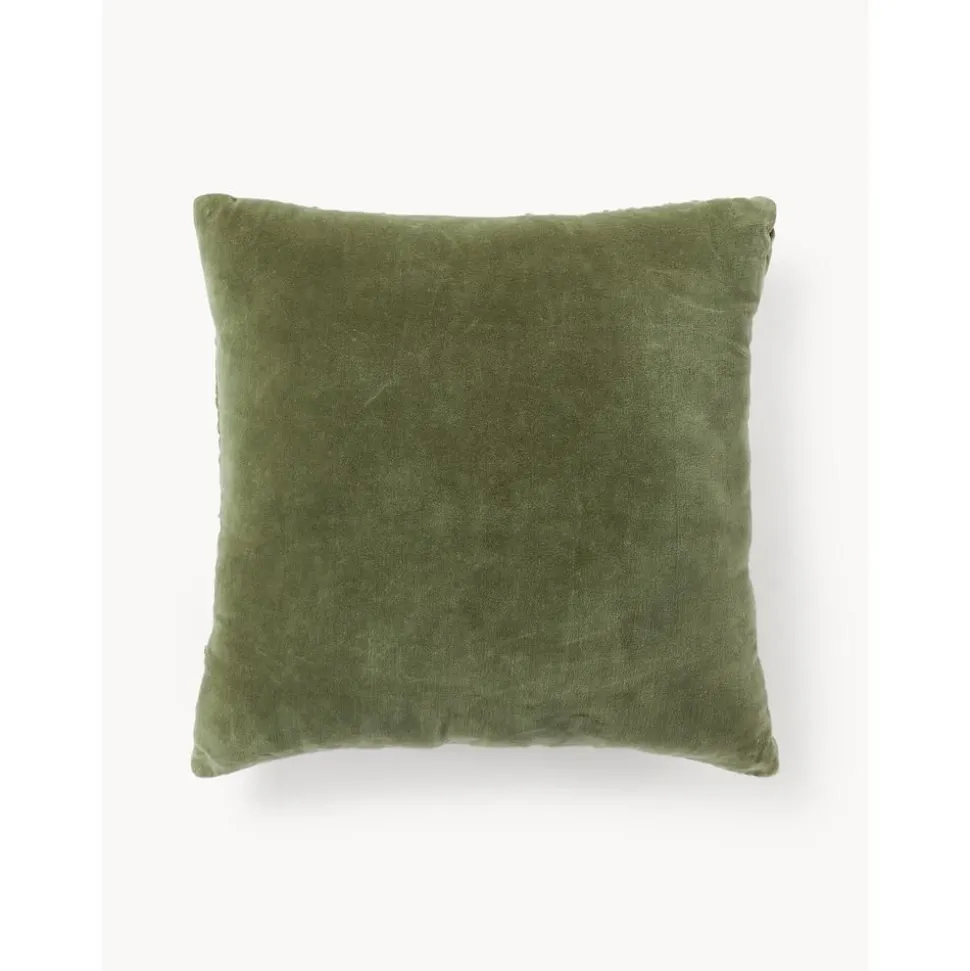Cuscino In Velluto Con Balze Vada