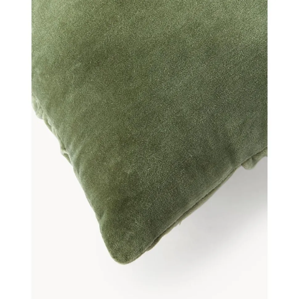 Cuscino In Velluto Con Balze Vada