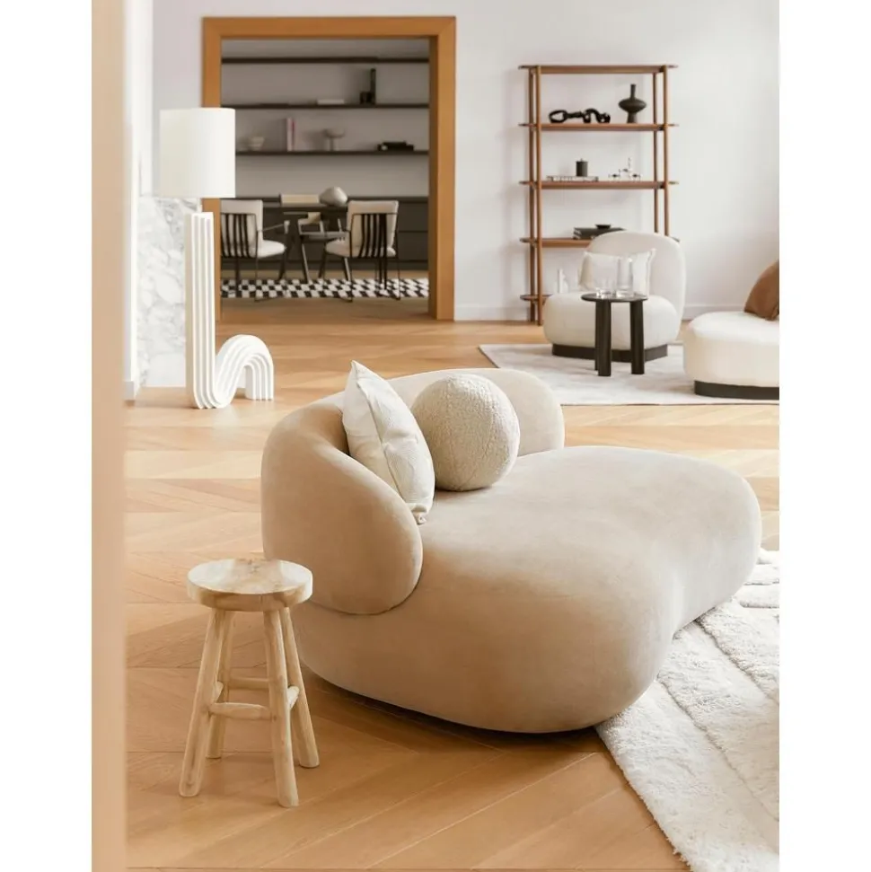 Cuscino Rotondo In Teddy Dotty