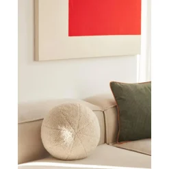 Cuscino Rotondo In Teddy Dotty