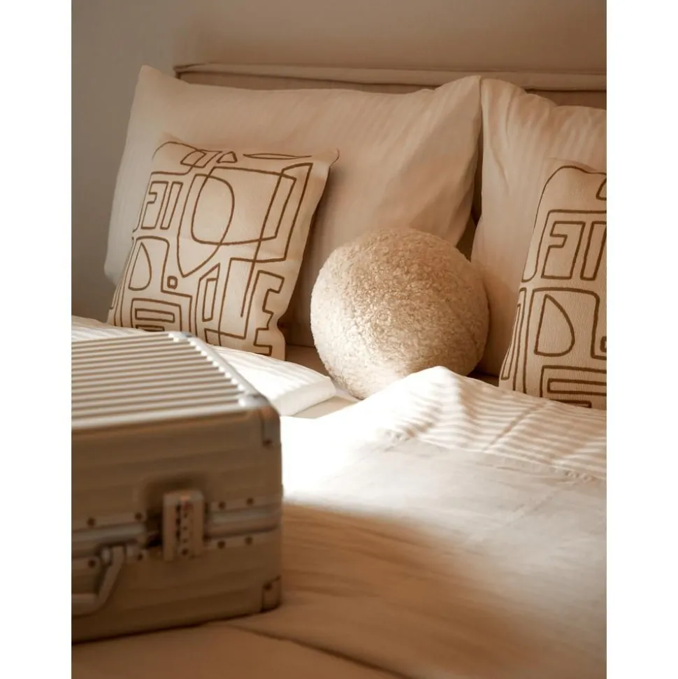 Cuscino Rotondo In Teddy Dotty