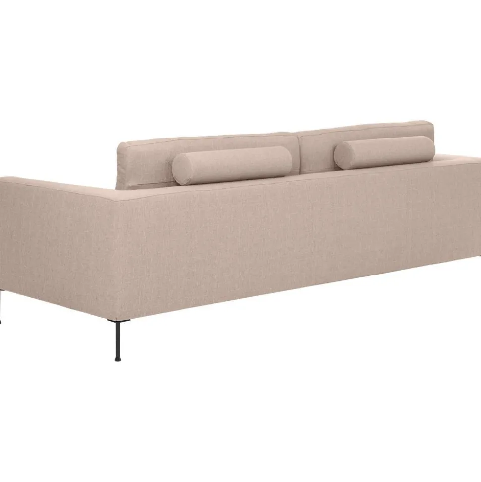 Divano 3 Posti Con Piedini In Metallo Cucita