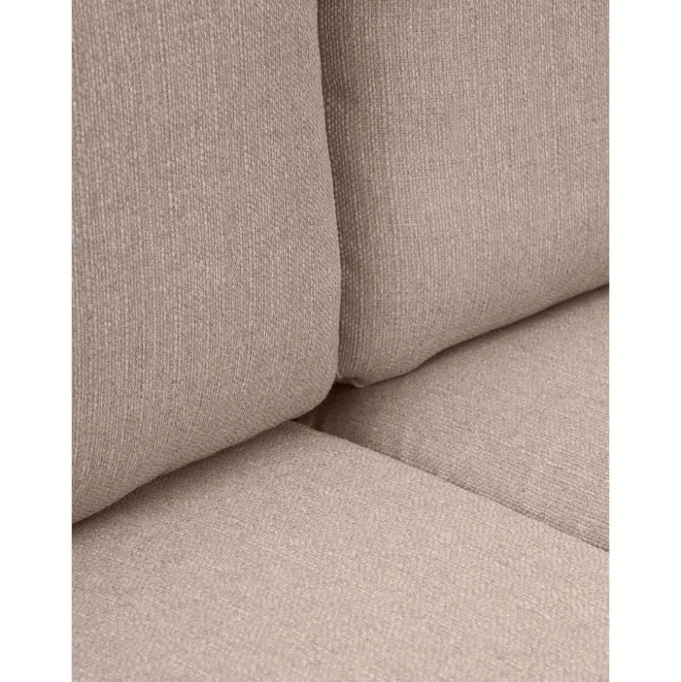 Divano 3 Posti Con Piedini In Metallo Cucita