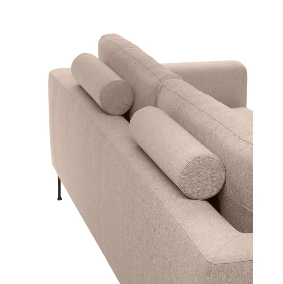 Divano 3 Posti Con Piedini In Metallo Cucita