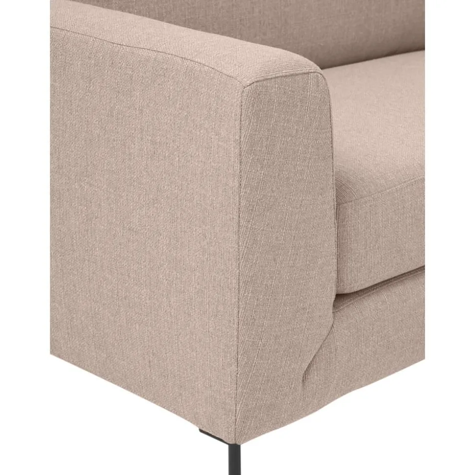 Divano 3 Posti Con Piedini In Metallo Cucita