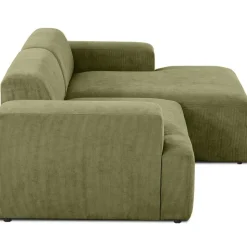 Divano Angolare 3 Posti In Velluto A Coste Melva