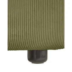 Divano Angolare 3 Posti In Velluto A Coste Melva