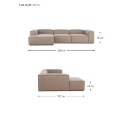 Divano Angolare Componibile Lennon