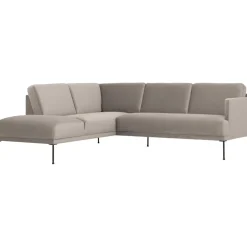 Divano Angolare In Velluto Fluente