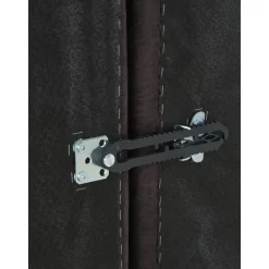 Divano Componibile 4 Posti In Pelle Riciclata Con Poggiapiedi Lennon