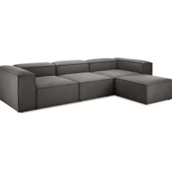 Divano Componibile 4 Posti Con Poggiapiedi Lennon