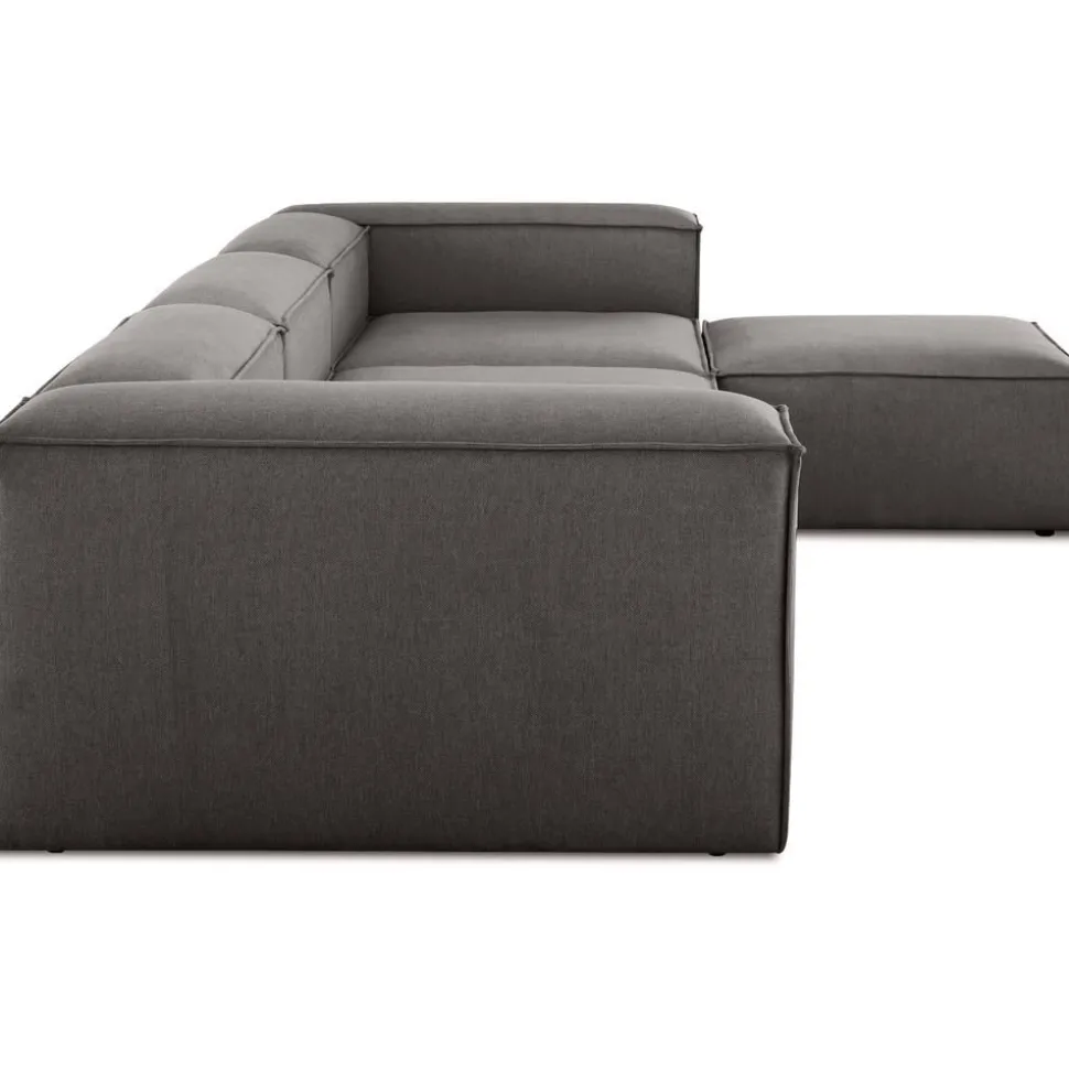 Divano Componibile 4 Posti Con Poggiapiedi Lennon