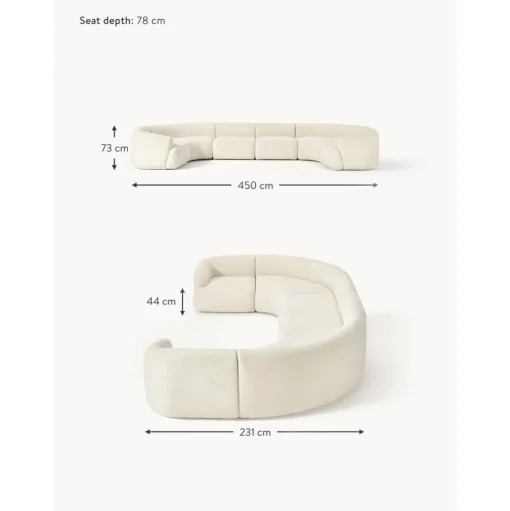 Divano Componibile Xl In Teddy Sofia