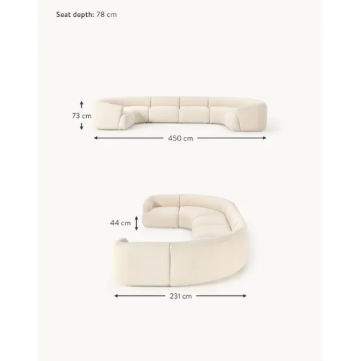 Divano Componibile Xl In Boucle Sofia