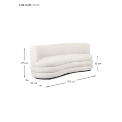 Divano Di Design 3 Posti In Boucle Solomon