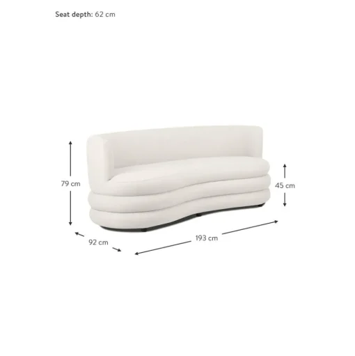 Divano Di Design 3 Posti In Boucle Solomon