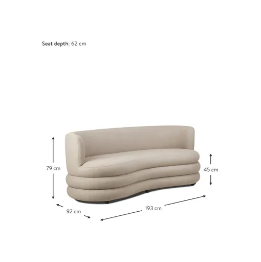 Divano Di Design 3 Posti In Boucle Solomon
