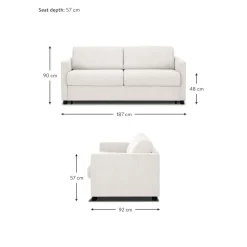 Divano Letto 2 Posti Con Materasso Morgan