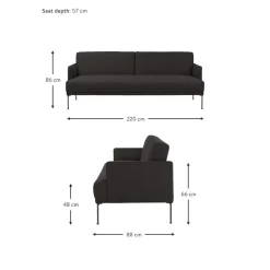 Divano Letto 3 Posti Fluente