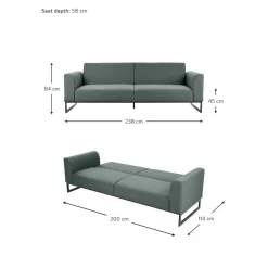 Divano Letto 3 Posti Josephine