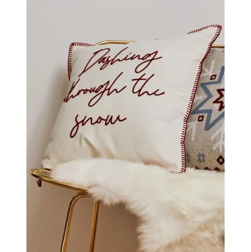 Federa Arredo Con Motivo Invernale Dashing Through The Snow