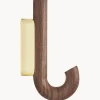 Gancio Da Parete In Legno Di Noce Umbrella, In Diverse Dimensioni
