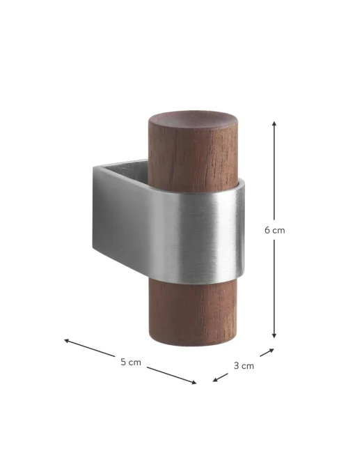 Gancio Da Parete In Legno Di Noce Dowel