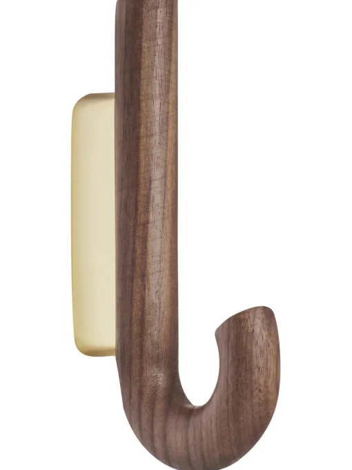 Gancio Da Parete In Legno Di Noce Umbrella, In Diverse Dimensioni