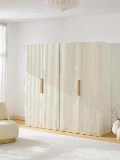 Guardaroba Componibile Con Ante Battenti Simone, Larg. 200 Cm, In Diverse Varianti