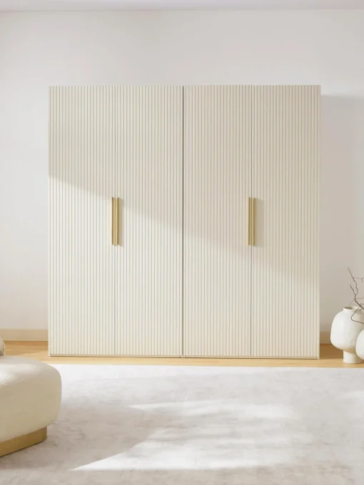 Guardaroba Componibile Con Ante Battenti Simone, Larg. 200 Cm, In Diverse Varianti