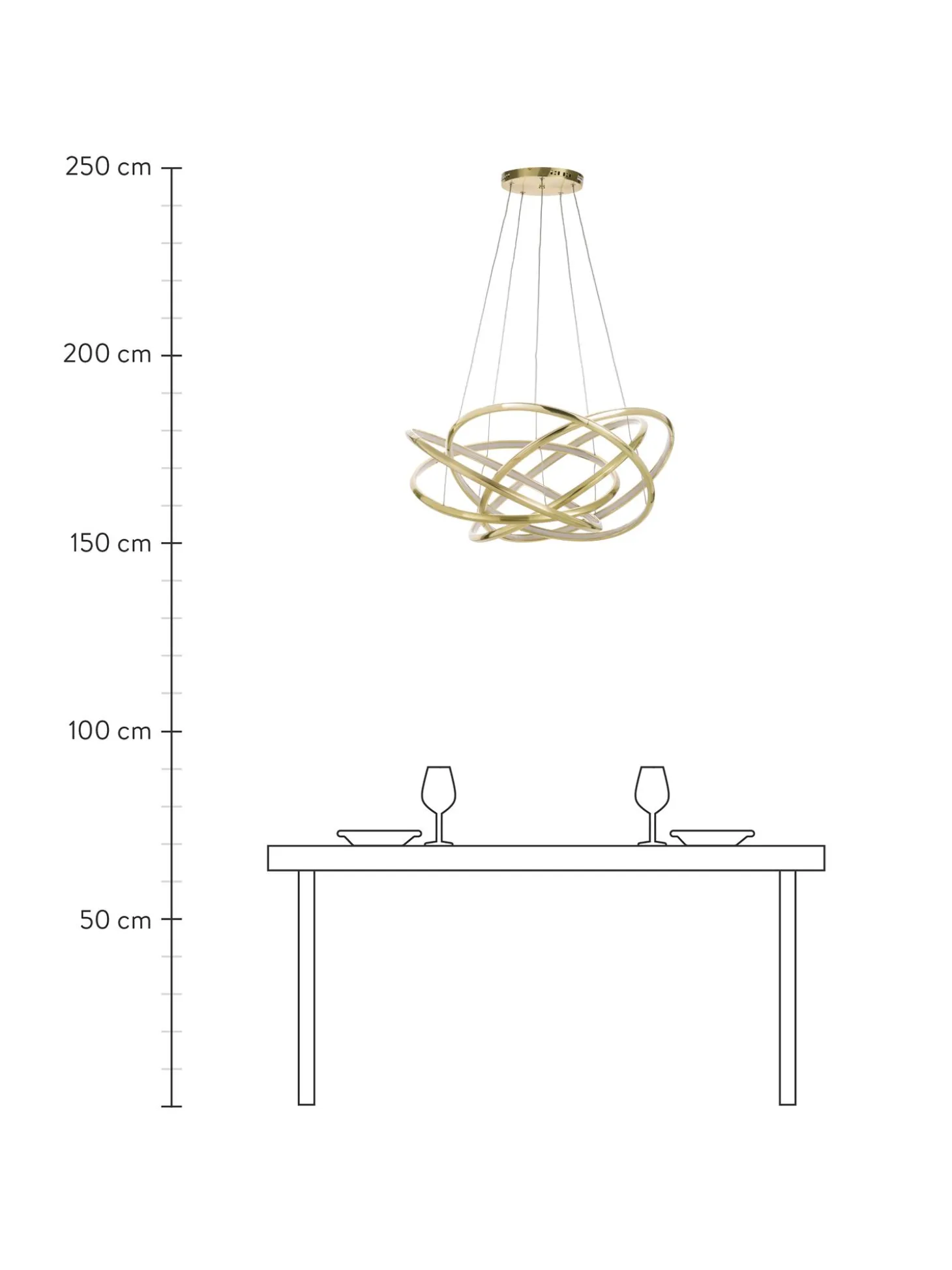 Lampada A Sospensione A Led Saturn