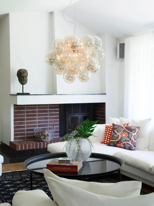 Lampada A Sospensione Con Sfere Di Vetro Gross Grande