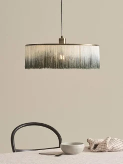Lampada A Sospensione Con Frange Regency