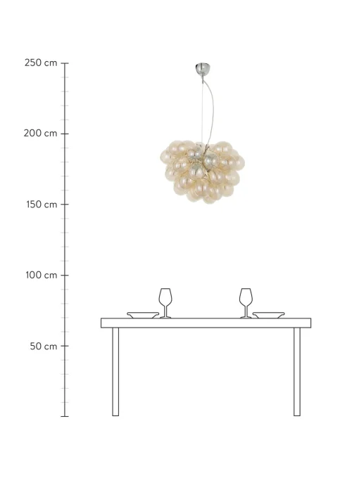 Lampada A Sospensione Con Sfere Di Vetro Gross