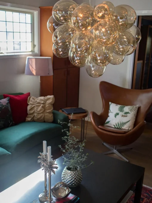 Lampada A Sospensione Con Sfere Di Vetro Gross Grande
