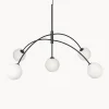 Lampada A Sospensione Grande In Vetro Opale Heaven